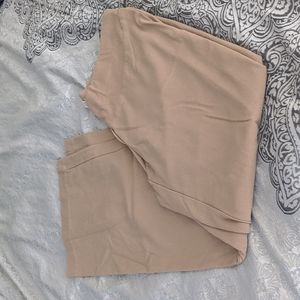 Khaki maternity slacks